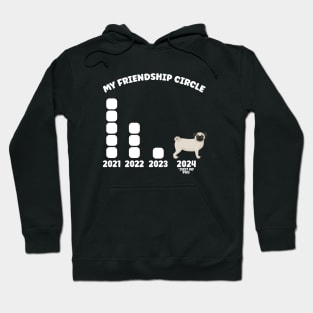 Pug Owners Friendship Circle Hoodie